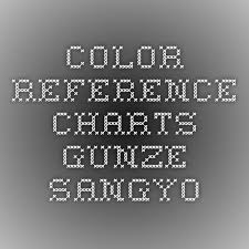 Color Reference Charts Gunze Sangyo Projects To Try