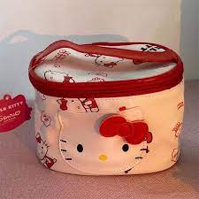 o kitty bow cosmetic bag