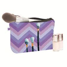 crazy corner purple blush makeup pouch