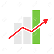 Mobile Graph Vector Icon Simple Flat Chart Ico Colorful Progressive