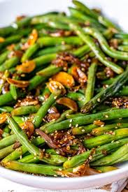 garlic chinese style green beans