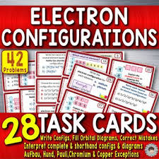 Electron Configuration Task Cards