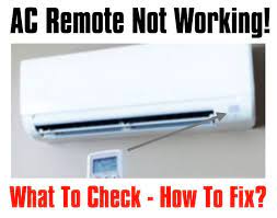 how to fix ac remote control that does