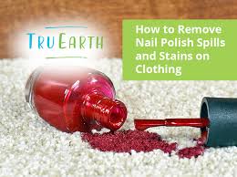 how to remove nail polish spills and