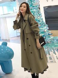 Cotton Blend Trench