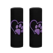 Dog Paw Print Car Seat Belt Covers