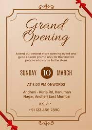 office grand opening invitation card