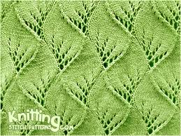overlapping leaves knitting sch