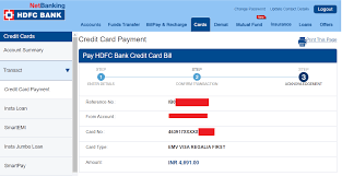 how to pay hdfc credit card bill