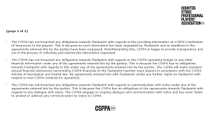 In fact, they cannot offer any solid proof, the whole allegation being a concoction to malign my image and have me demoted. Counter Strike Professional Players Association On Twitter Flashpoint Sent A Letter To Csppa On 29 June 2020 In The Following Two Messages The Csppa Address All The False Allegations Against The Csppa 1 2