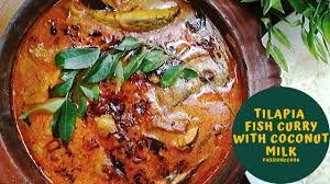tilapia fish curry with coconut milk