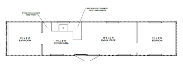 40ft Roughed In Container Home