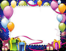 frame birthday balloons free clipart hd