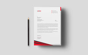 company letterhead design template with