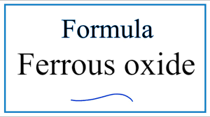 formula for ferrous oxide