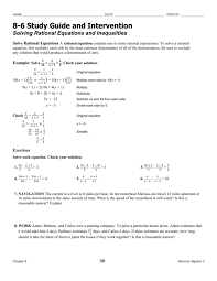 Section 8 6 Study Guide