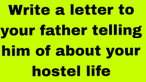 a letter to your father telling him