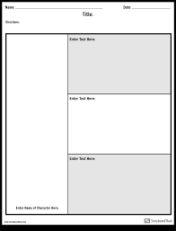 Character Chart 3 Questions Storyboard By Worksheet Templates