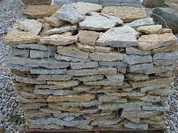 Flat Rock Wall Stone Garden Wall