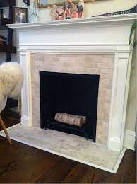 Travertine Tile For Fireplace Surround
