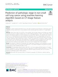 Pdf Prediction Of Pathologic Stage In Non Small Cell Lung