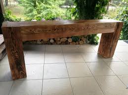 Console Table Made Of Old Solid Wood