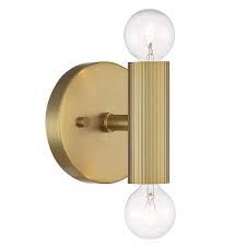 Light Brushed Gold Wall Sconce