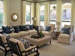 Elegant Beige And White Living Room