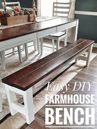 Easy Diy Farmhouse Bench Farmhouse