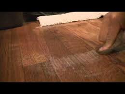 remove alcohol damage stain on hardwood