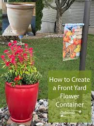 Front Yard Flower Container