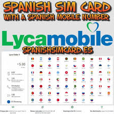 spanish sim card lycamobile spain