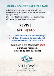 holiday spa gift card packages best
