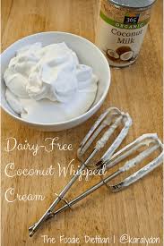 dairy free coconut whipped cream the