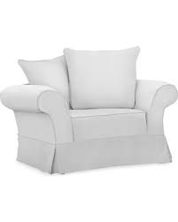 This slipcover features neutral colors to match any decor. Big Deal On Charleston Chair And A Half Slipcover Performance Twill Warm White