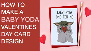 A little chocolate heart is the easiest and most obvious treat to attach to the back of. How To Draw Baby Yoda Valentines Day Card Using Procreate App Youtube