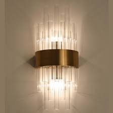 Villas Crystal Glass Sconces Wall Lamp