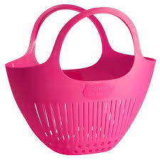 Pink Garden Colander Harvest Basket