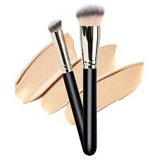 makeup brush with 1pcs round slanted