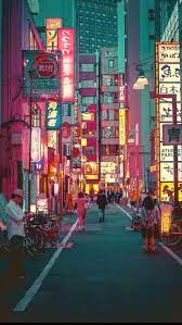Japan street, aesthetic, pink, nihon ...
