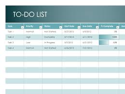 Monthly To Do List Template Format Example