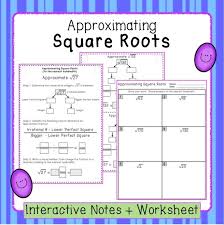 Estimating Square Roots Notes And
