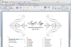 Free Printable Wedding Reception Templates Seating Chart