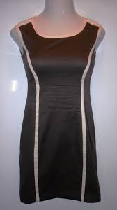 Details About Womens Anne Klein Gray White Trim Sleeveless Dress Size 2 Xs Career Church