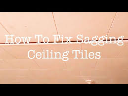7 how to fix sagging ceiling tiles