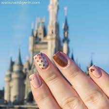 Rose Gold Minnie Mouse Nails | Minnie mouse nails, Nail art disney,  Disneyland nails