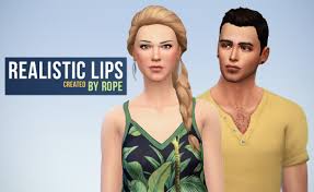 realistic lips by sims on the rope