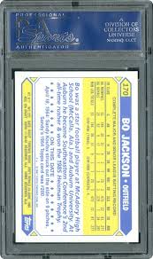 Only logged in customers who have purchased this product may leave a review. 1987 Topps Tiffany Bo Jackson Future Stars Psa Cardfacts