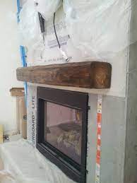 Installing A Barn Beam Mantel Before