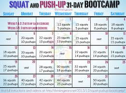 30 Day Squat Abs And Push Up Challenge Google Search